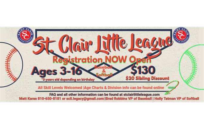 Register Today for the 2026 Season!! 