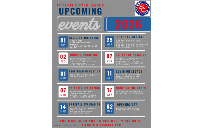UPCOMING EVENTS