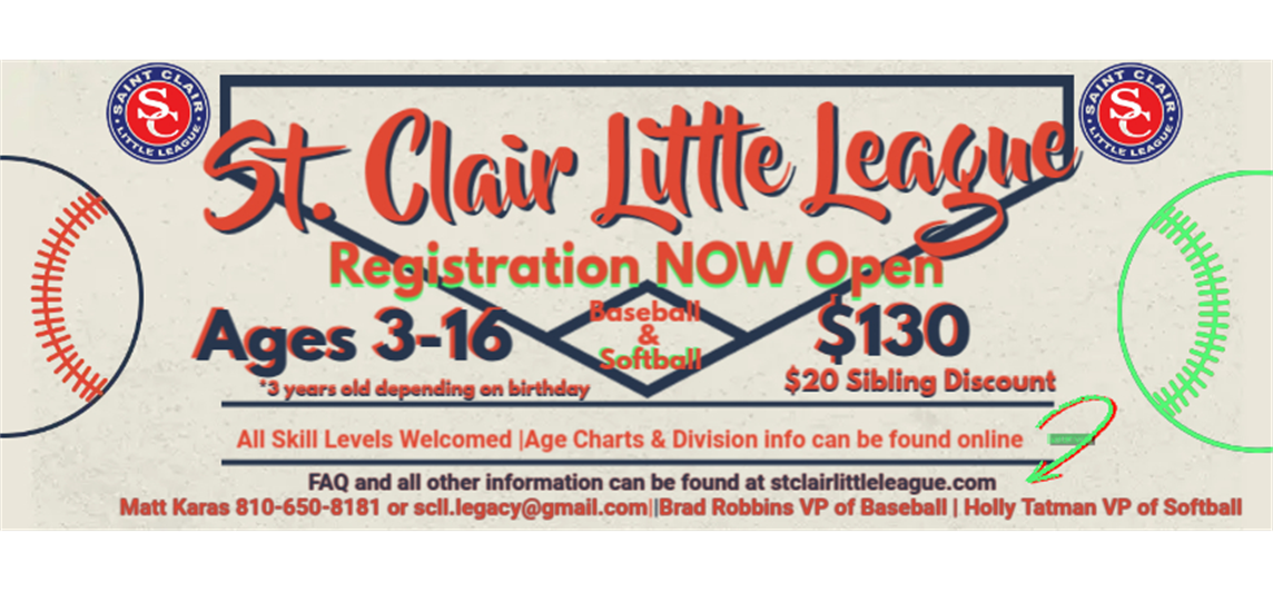 Register Today for the 2026 Season!! 